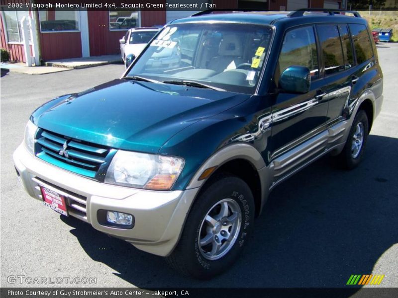 Sequoia Green Pearlescent / Tan 2002 Mitsubishi Montero Limited 4x4