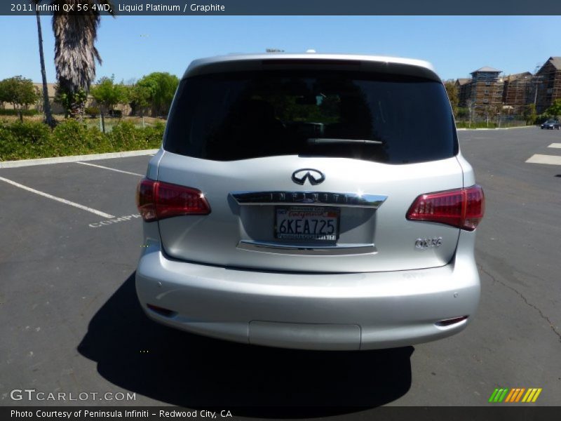 Liquid Platinum / Graphite 2011 Infiniti QX 56 4WD