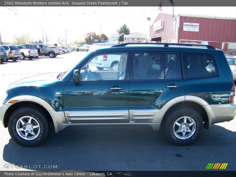 Sequoia Green Pearlescent / Tan 2002 Mitsubishi Montero Limited 4x4