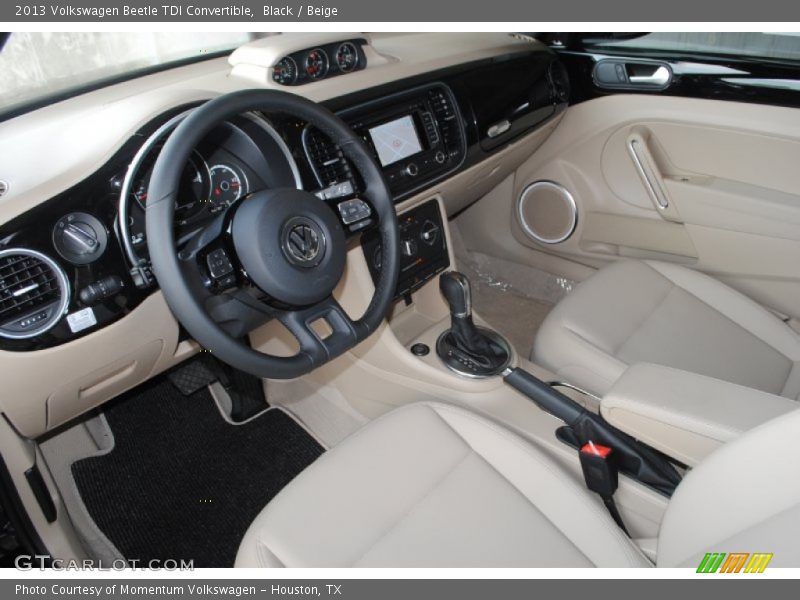 Black / Beige 2013 Volkswagen Beetle TDI Convertible