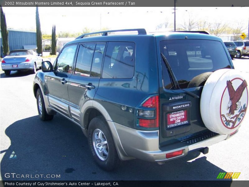Sequoia Green Pearlescent / Tan 2002 Mitsubishi Montero Limited 4x4