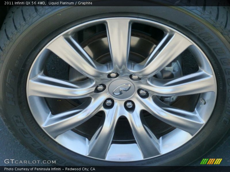 Liquid Platinum / Graphite 2011 Infiniti QX 56 4WD
