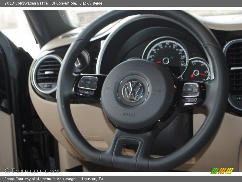 Black / Beige 2013 Volkswagen Beetle TDI Convertible