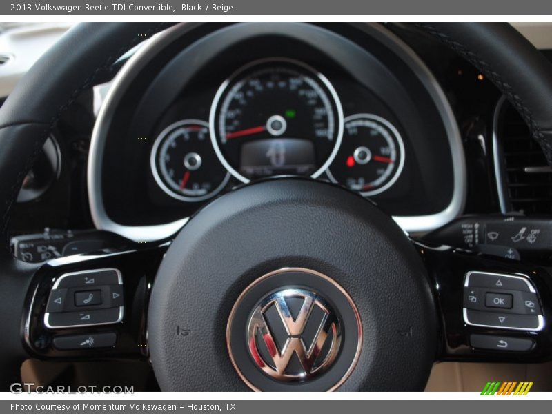 Black / Beige 2013 Volkswagen Beetle TDI Convertible