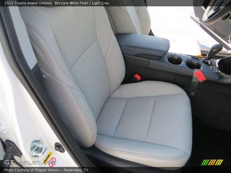 Blizzard White Pearl / Light Gray 2013 Toyota Avalon Limited
