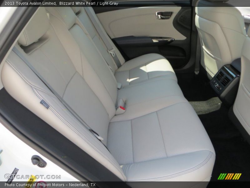 Blizzard White Pearl / Light Gray 2013 Toyota Avalon Limited