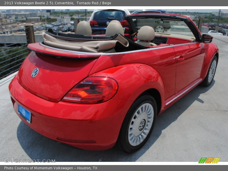 Tornado Red / Beige 2013 Volkswagen Beetle 2.5L Convertible