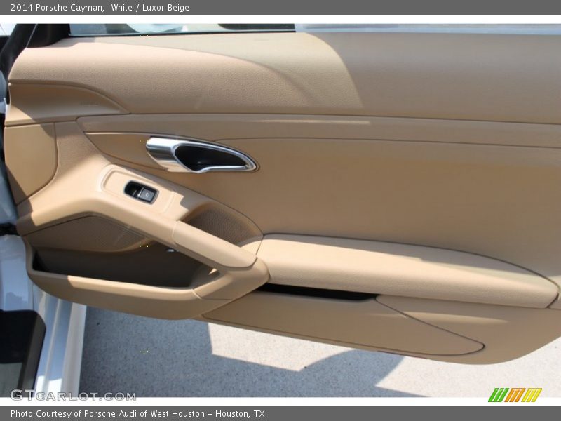 White / Luxor Beige 2014 Porsche Cayman