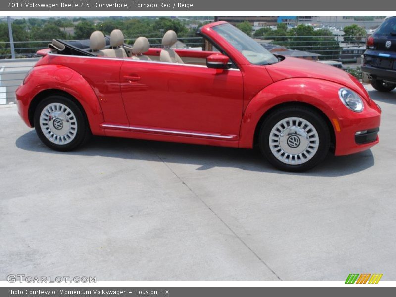 Tornado Red / Beige 2013 Volkswagen Beetle 2.5L Convertible