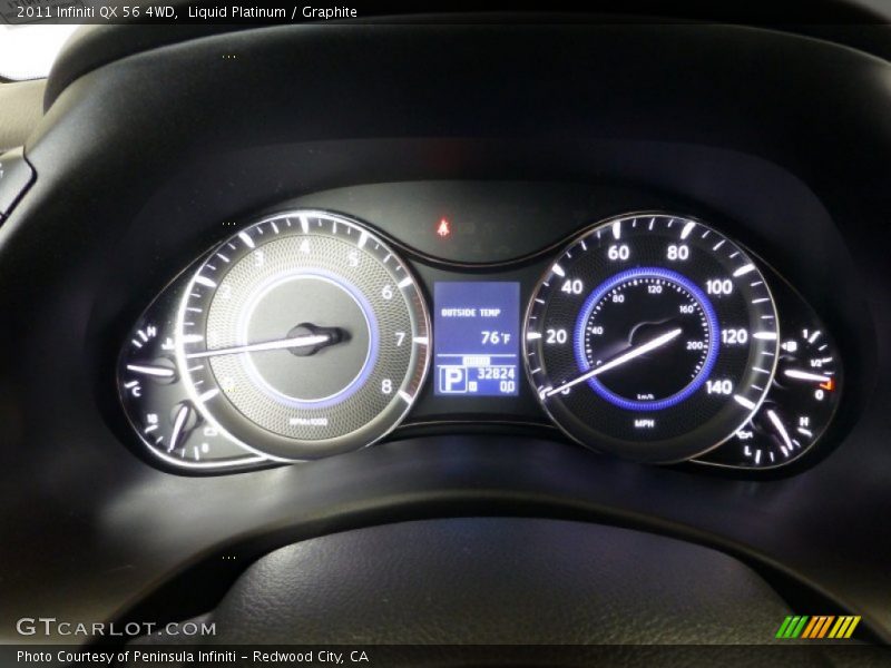 Liquid Platinum / Graphite 2011 Infiniti QX 56 4WD