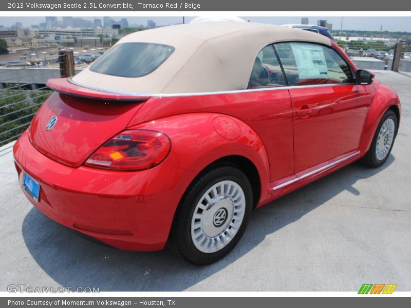 Tornado Red / Beige 2013 Volkswagen Beetle 2.5L Convertible