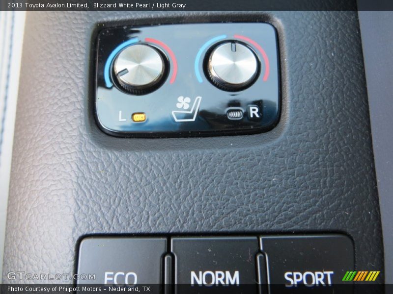 Blizzard White Pearl / Light Gray 2013 Toyota Avalon Limited