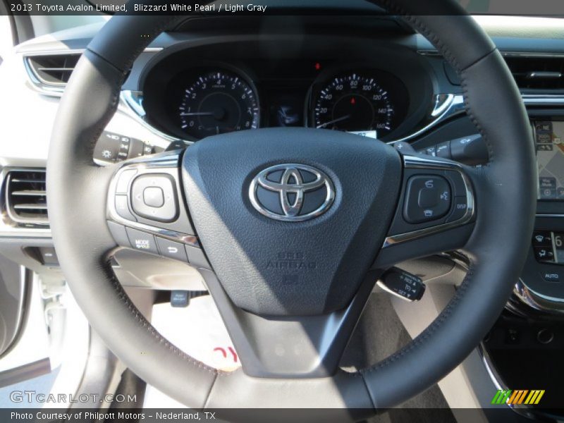 Blizzard White Pearl / Light Gray 2013 Toyota Avalon Limited
