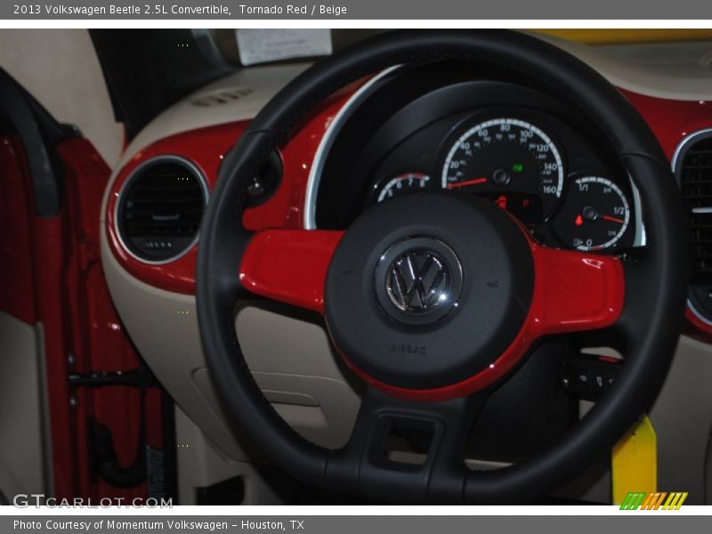 Tornado Red / Beige 2013 Volkswagen Beetle 2.5L Convertible