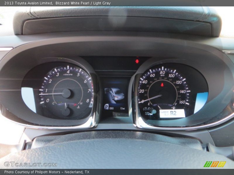 Blizzard White Pearl / Light Gray 2013 Toyota Avalon Limited