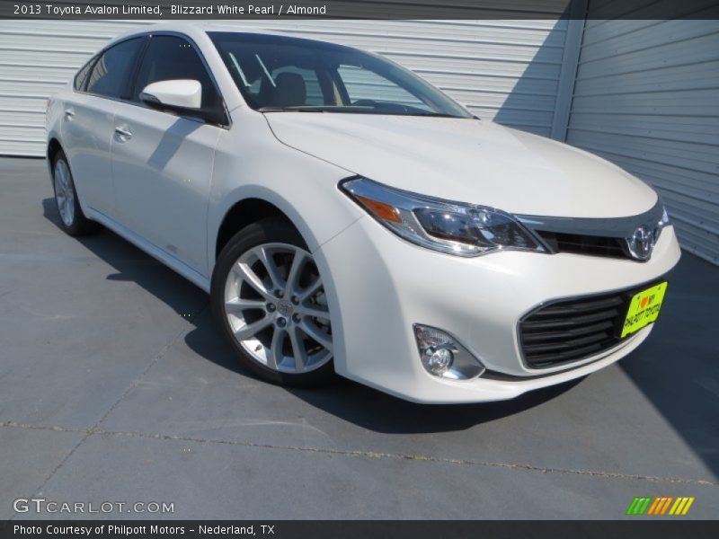 Blizzard White Pearl / Almond 2013 Toyota Avalon Limited