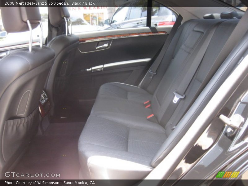 Black / Black 2008 Mercedes-Benz S 550 Sedan