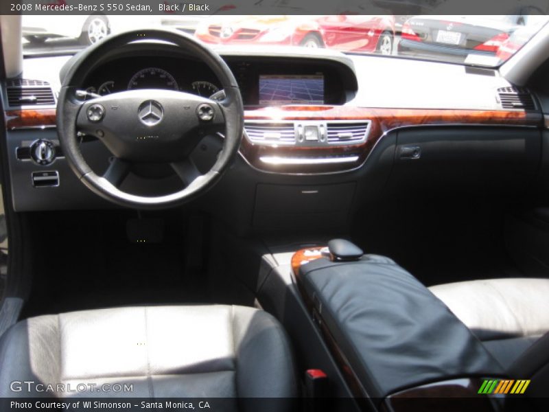 Black / Black 2008 Mercedes-Benz S 550 Sedan