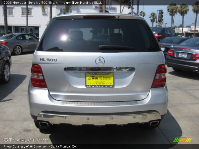 Iridium Silver Metallic / Black 2006 Mercedes-Benz ML 500 4Matic