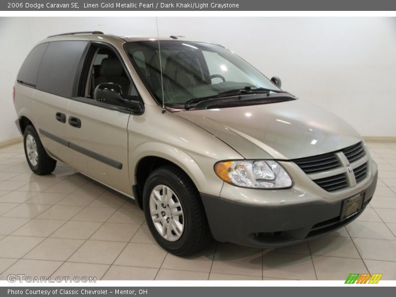 Linen Gold Metallic Pearl / Dark Khaki/Light Graystone 2006 Dodge Caravan SE