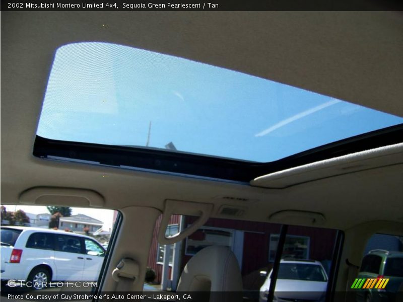 Sequoia Green Pearlescent / Tan 2002 Mitsubishi Montero Limited 4x4