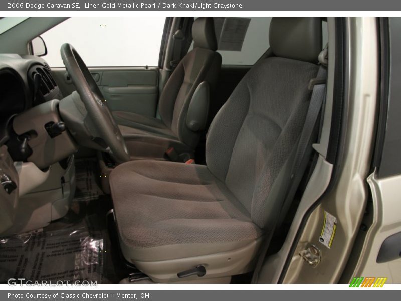 Linen Gold Metallic Pearl / Dark Khaki/Light Graystone 2006 Dodge Caravan SE