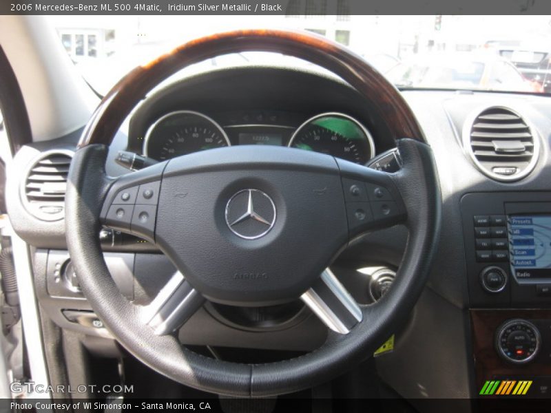 Iridium Silver Metallic / Black 2006 Mercedes-Benz ML 500 4Matic