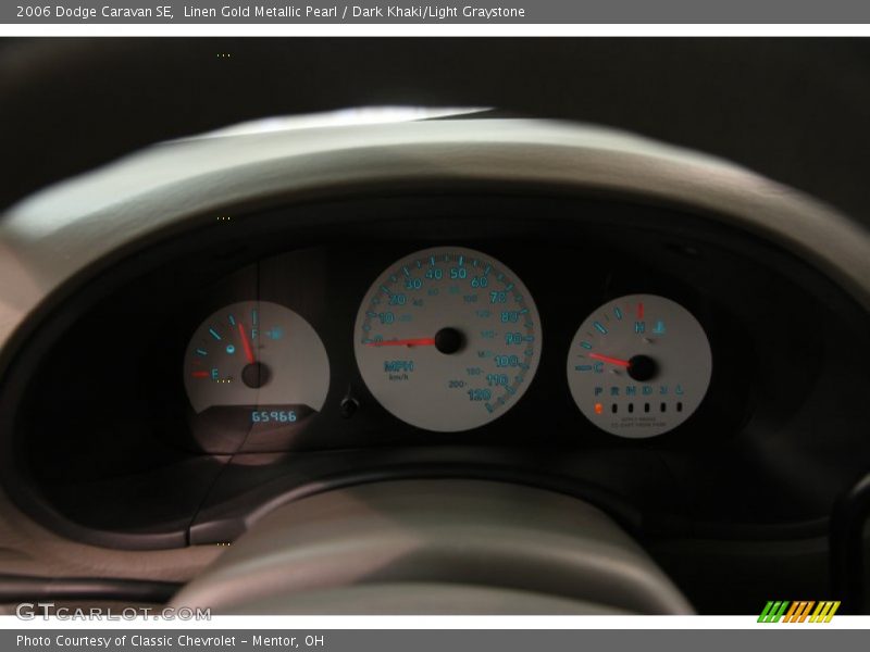 Linen Gold Metallic Pearl / Dark Khaki/Light Graystone 2006 Dodge Caravan SE