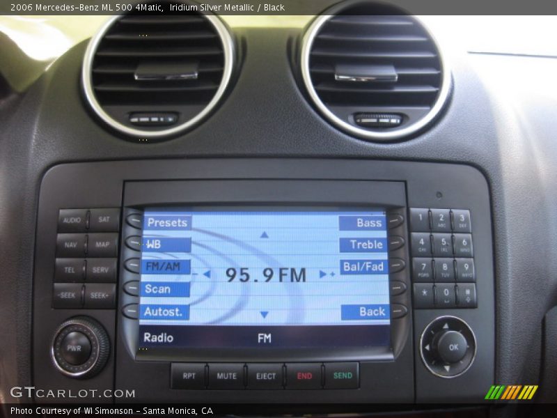 Iridium Silver Metallic / Black 2006 Mercedes-Benz ML 500 4Matic