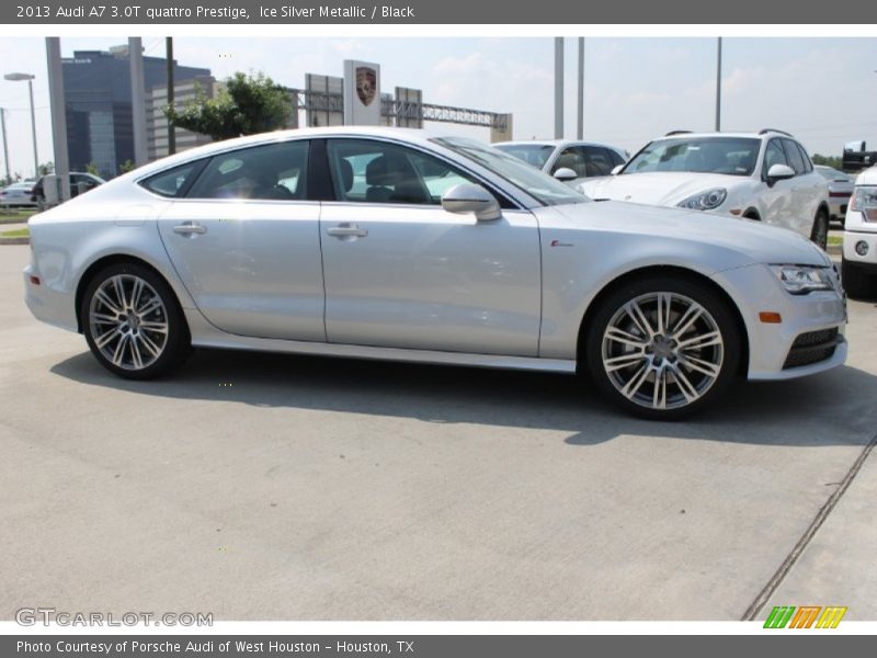 Ice Silver Metallic / Black 2013 Audi A7 3.0T quattro Prestige