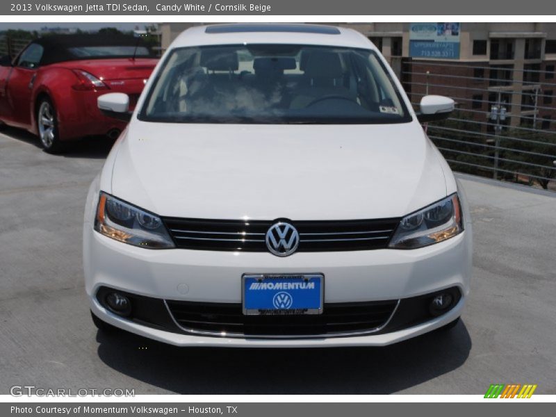 Candy White / Cornsilk Beige 2013 Volkswagen Jetta TDI Sedan