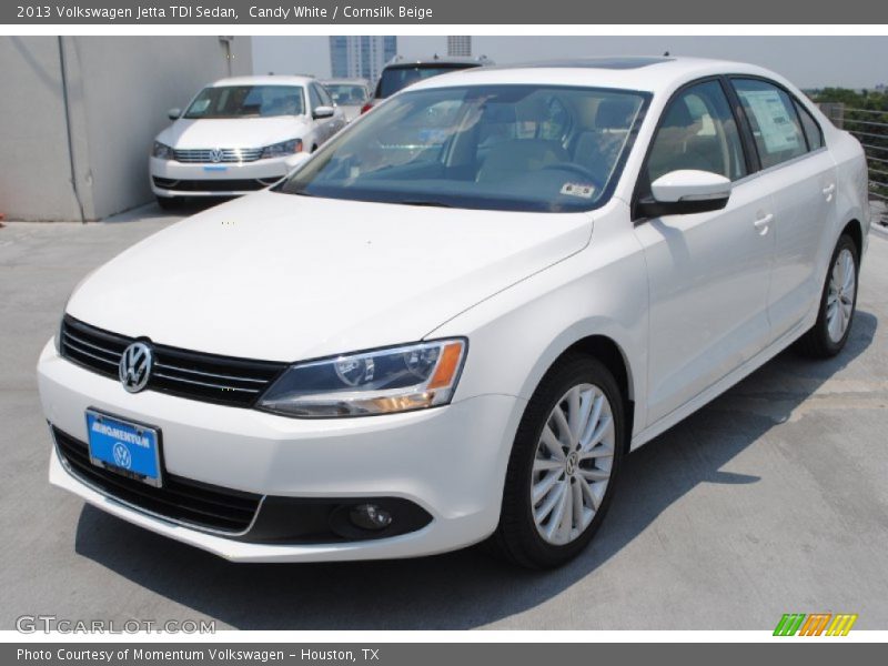 Candy White / Cornsilk Beige 2013 Volkswagen Jetta TDI Sedan