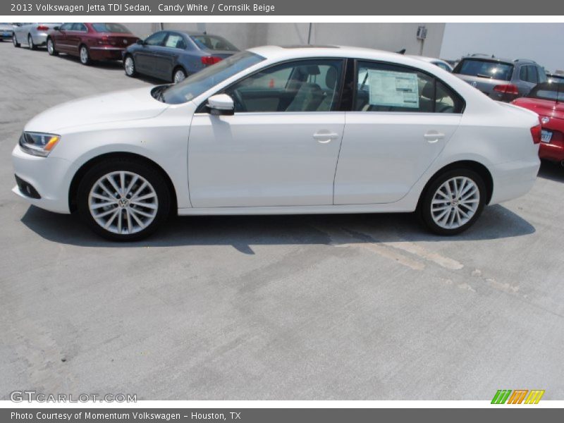 Candy White / Cornsilk Beige 2013 Volkswagen Jetta TDI Sedan