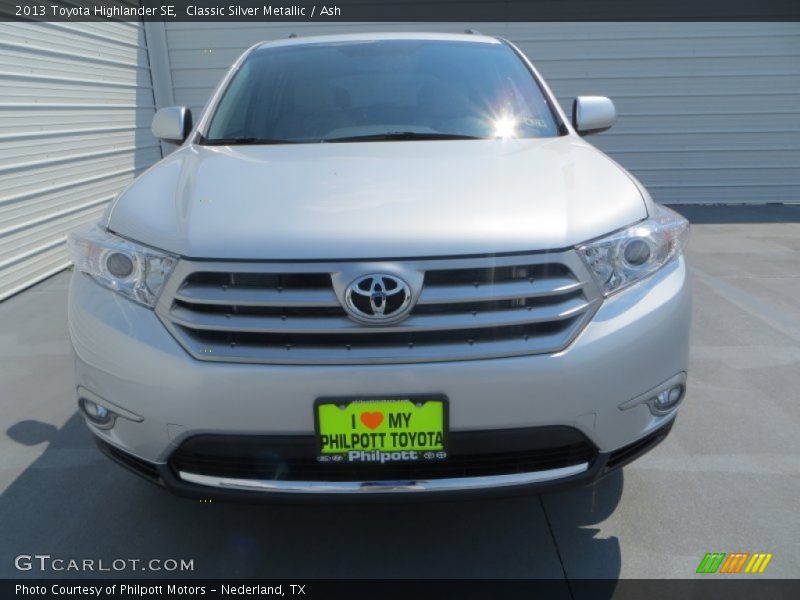 Classic Silver Metallic / Ash 2013 Toyota Highlander SE