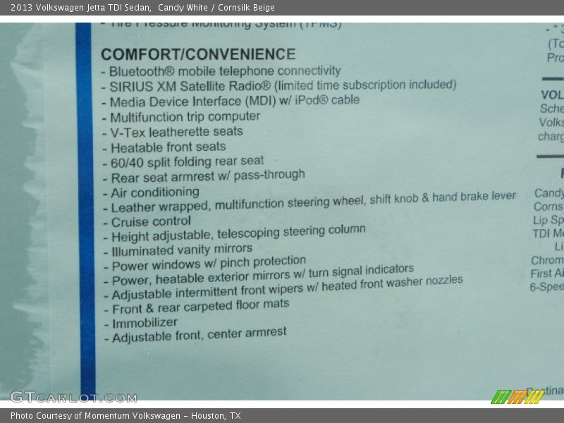 Candy White / Cornsilk Beige 2013 Volkswagen Jetta TDI Sedan