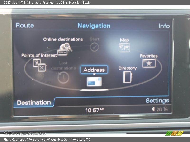 Ice Silver Metallic / Black 2013 Audi A7 3.0T quattro Prestige