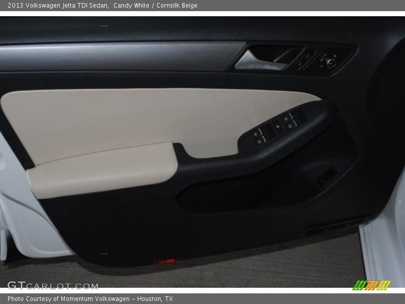 Candy White / Cornsilk Beige 2013 Volkswagen Jetta TDI Sedan