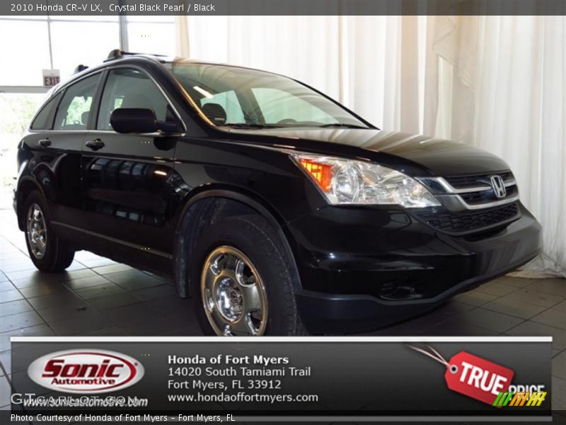 Crystal Black Pearl / Black 2010 Honda CR-V LX