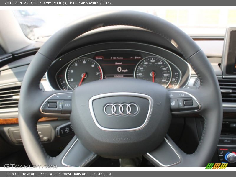 Ice Silver Metallic / Black 2013 Audi A7 3.0T quattro Prestige