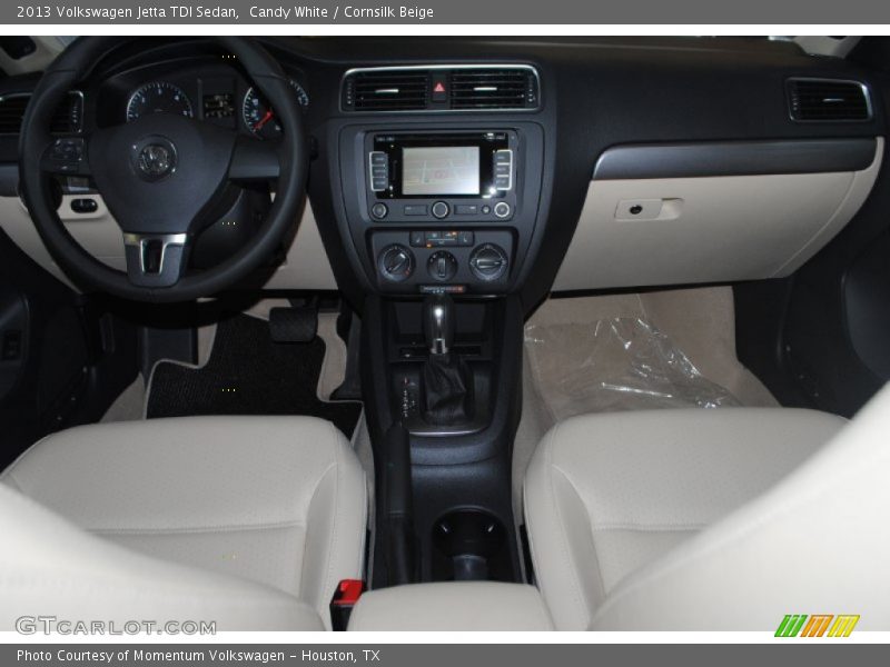 Candy White / Cornsilk Beige 2013 Volkswagen Jetta TDI Sedan