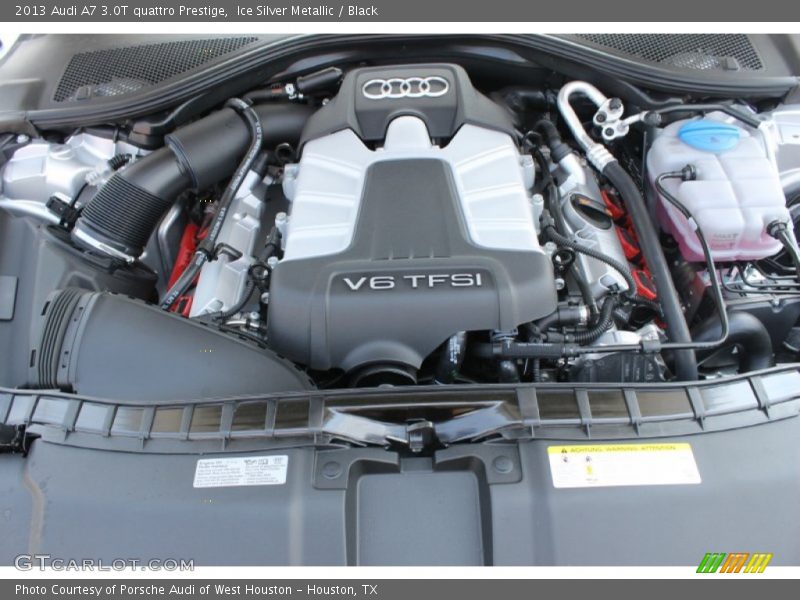 Ice Silver Metallic / Black 2013 Audi A7 3.0T quattro Prestige