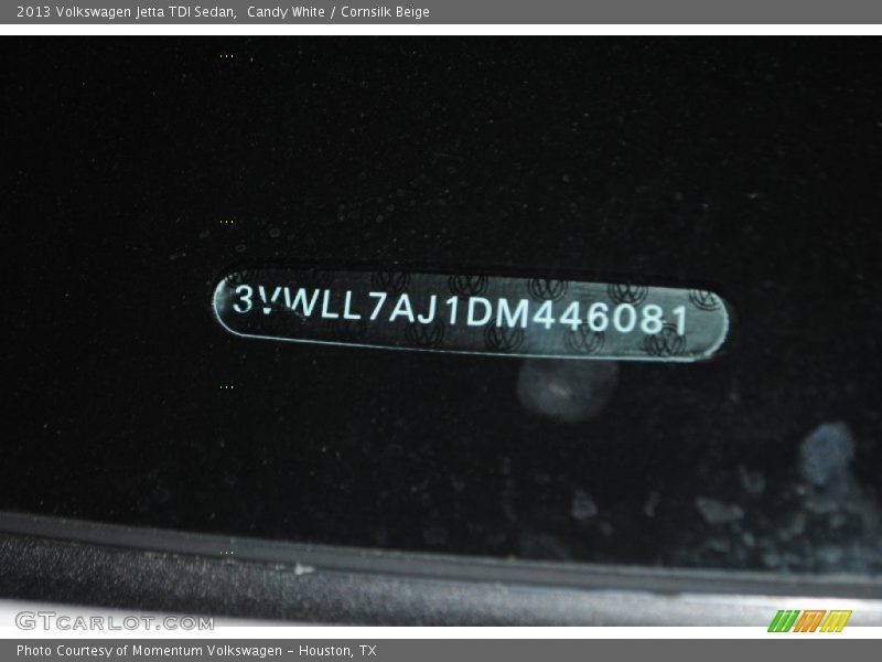 Candy White / Cornsilk Beige 2013 Volkswagen Jetta TDI Sedan