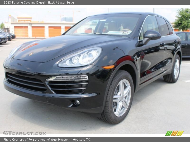 Black / Luxor Beige 2013 Porsche Cayenne Diesel