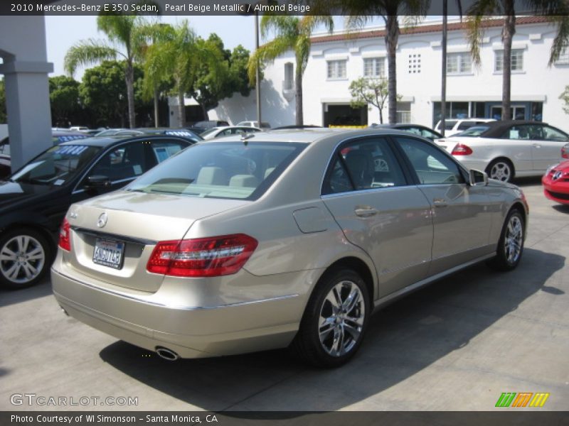 Pearl Beige Metallic / Almond Beige 2010 Mercedes-Benz E 350 Sedan