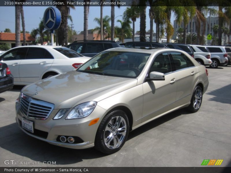 Pearl Beige Metallic / Almond Beige 2010 Mercedes-Benz E 350 Sedan