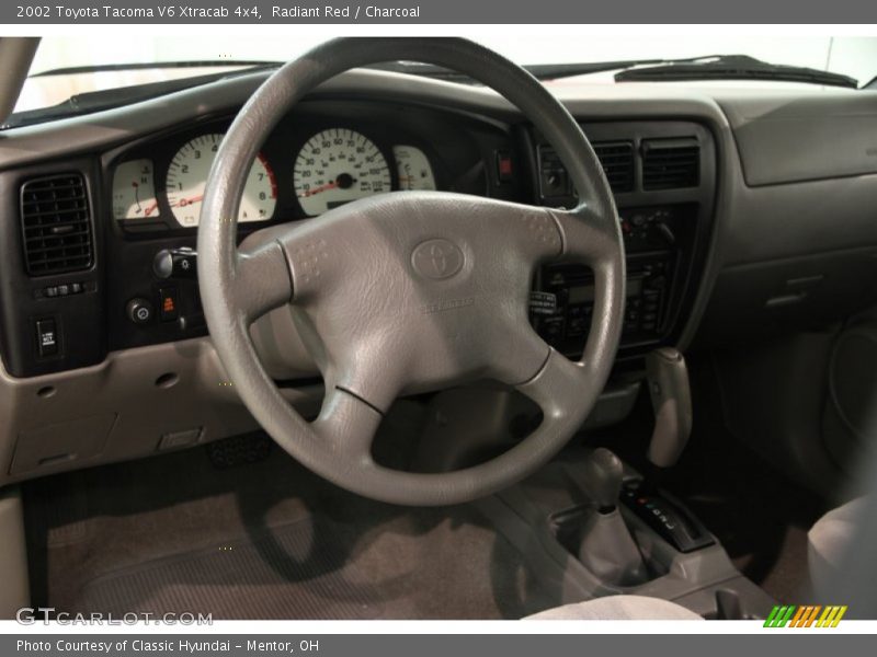 Radiant Red / Charcoal 2002 Toyota Tacoma V6 Xtracab 4x4