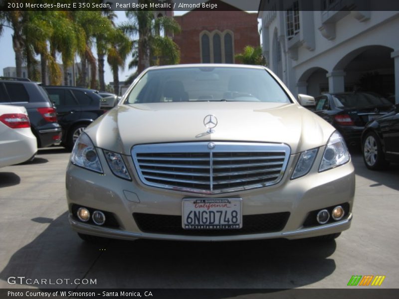 Pearl Beige Metallic / Almond Beige 2010 Mercedes-Benz E 350 Sedan