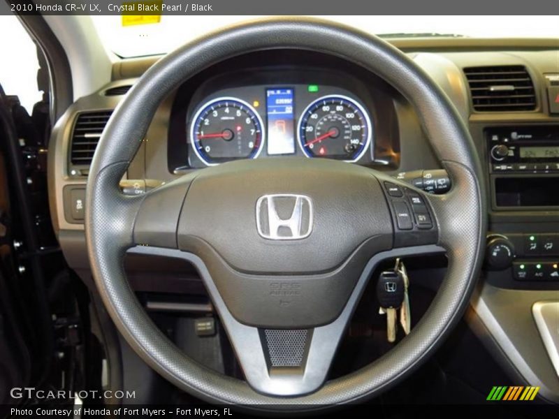 Crystal Black Pearl / Black 2010 Honda CR-V LX