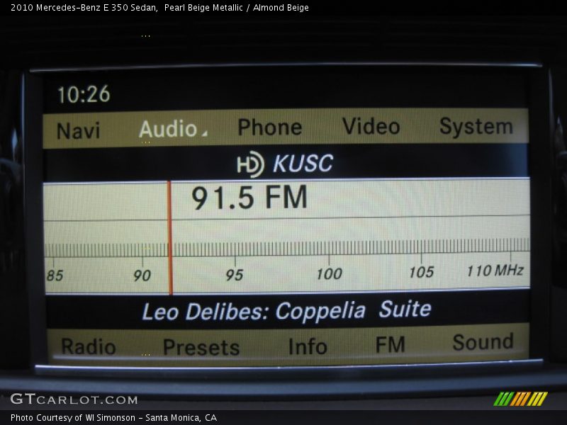 Pearl Beige Metallic / Almond Beige 2010 Mercedes-Benz E 350 Sedan