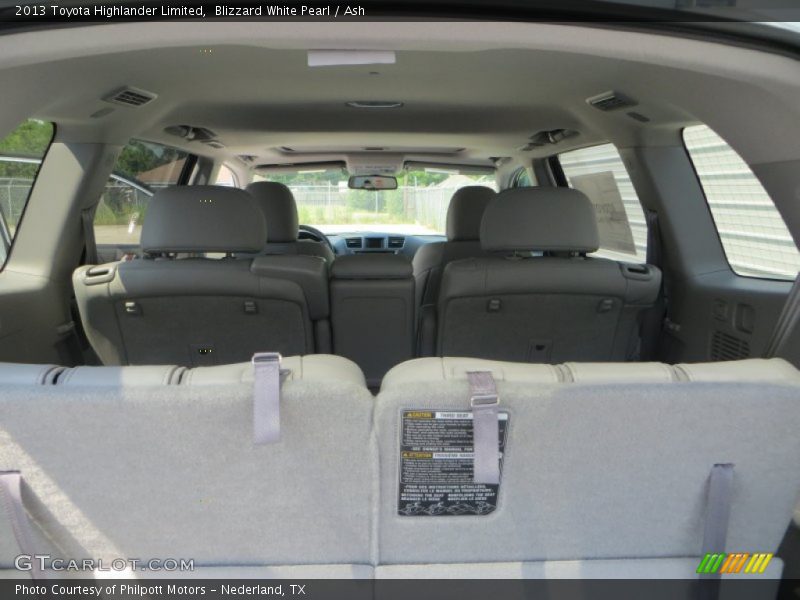 Blizzard White Pearl / Ash 2013 Toyota Highlander Limited